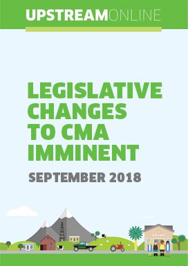 Legislative Changes to CMA imminent - September 2018